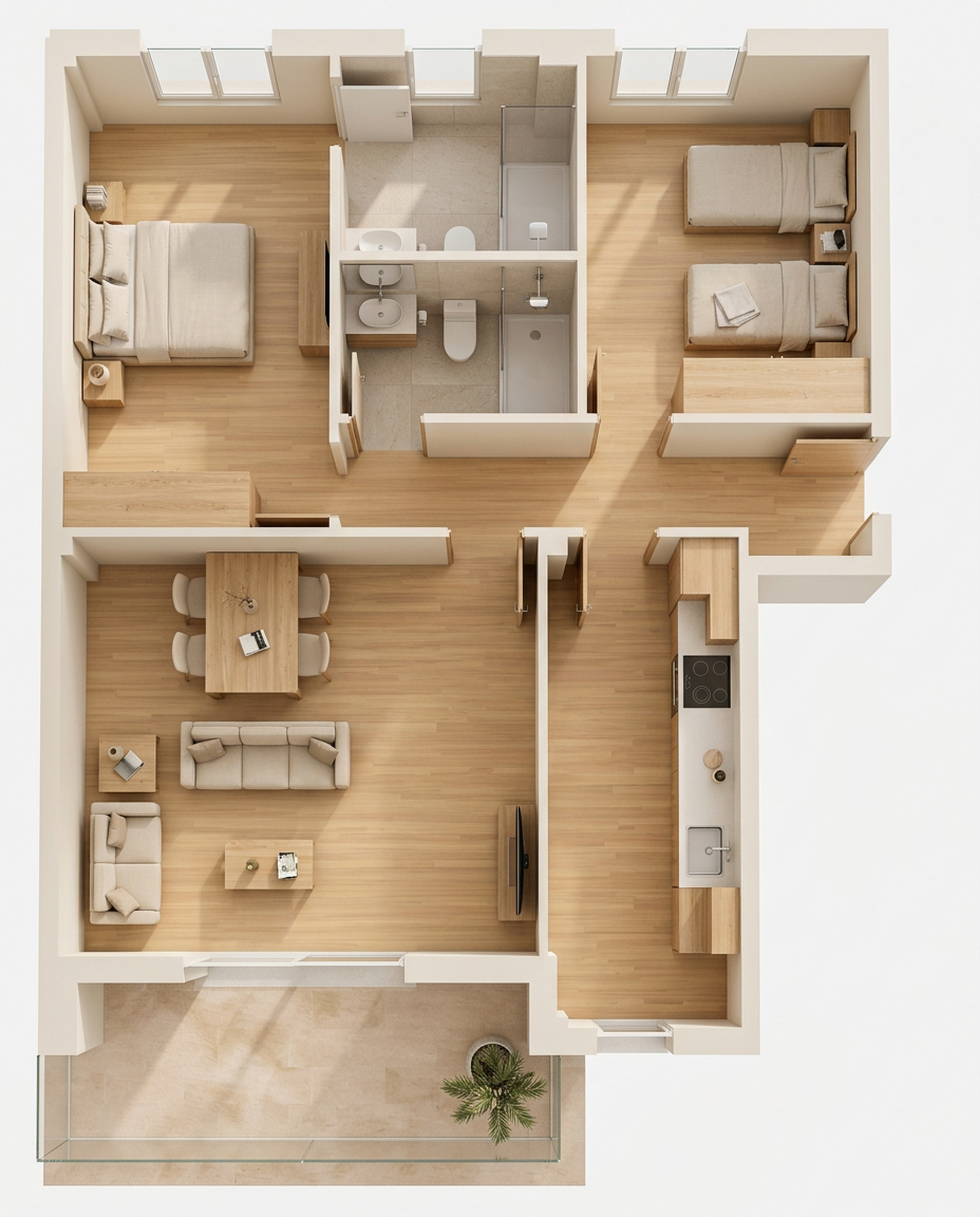3D3D Render 3D vivienda 3D