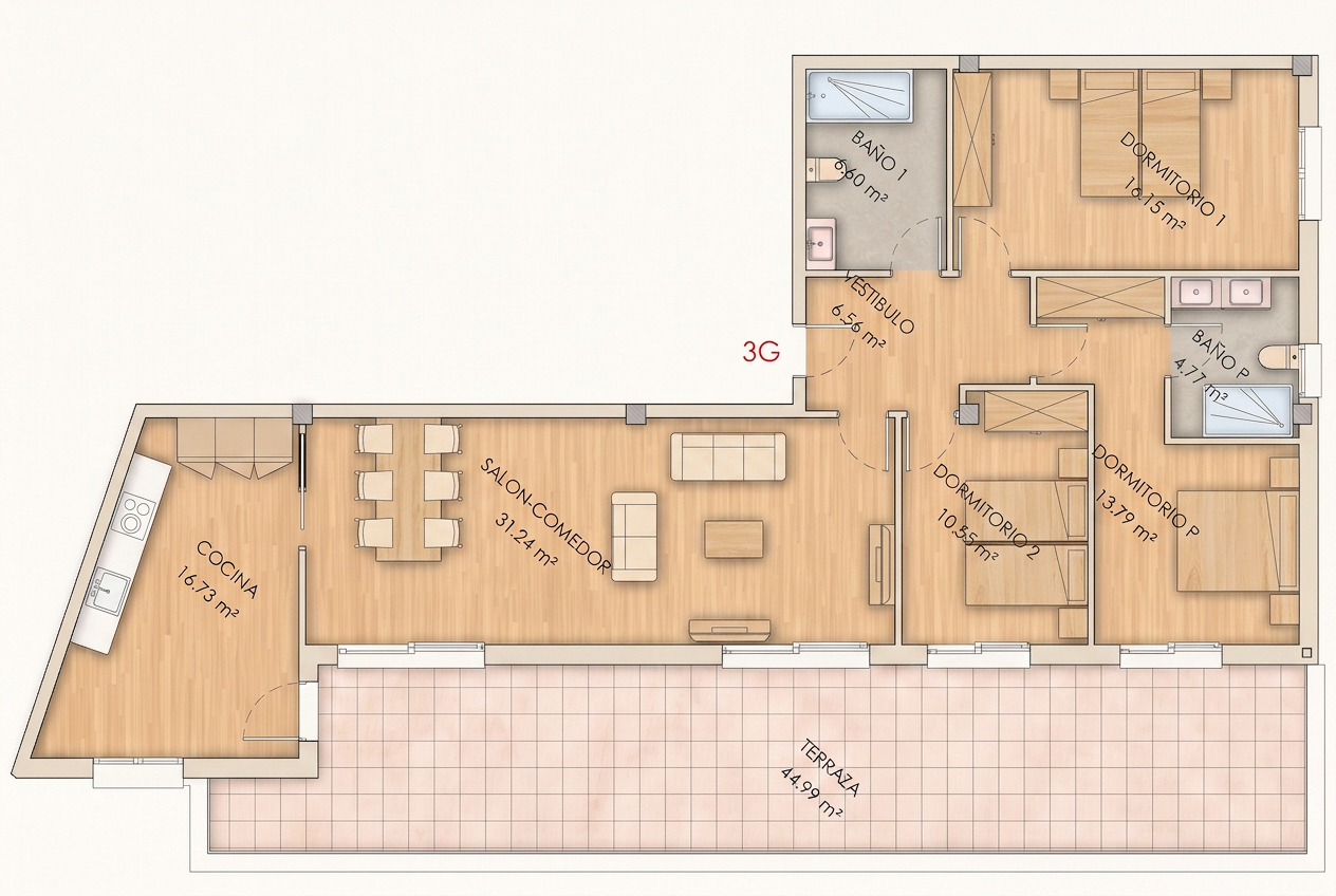 Plano vivienda 3G