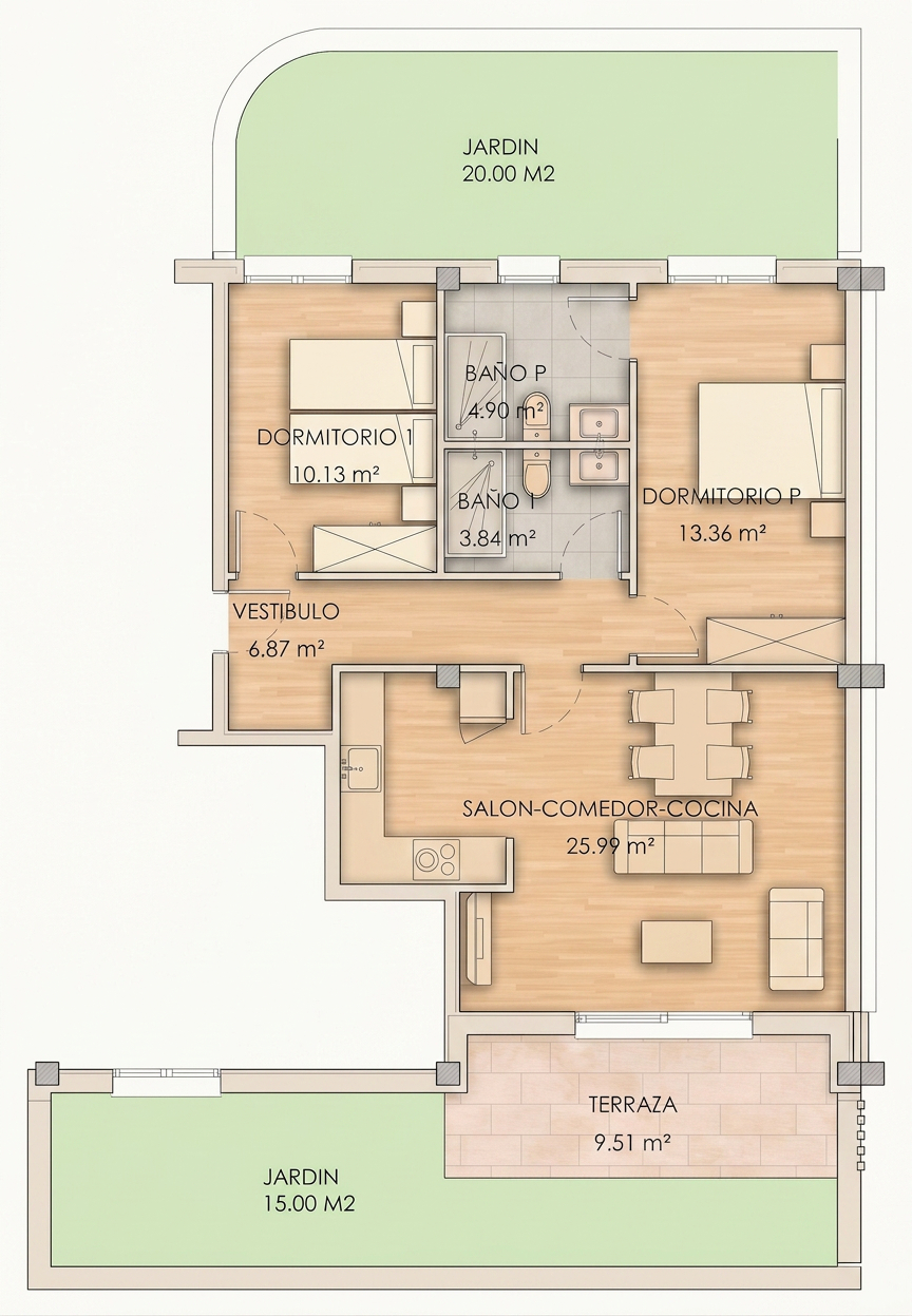 Plano vivienda BB