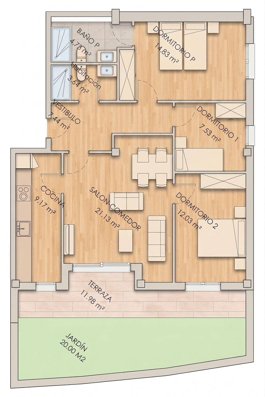 Plano vivienda BG